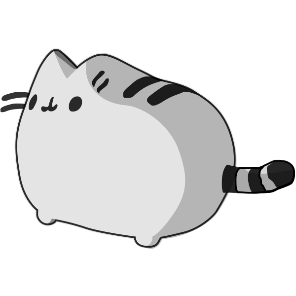 vector art of pusheen